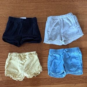 Stylish Kids Shorts Set - Black, Gray, Yellow, Blue